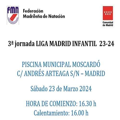 3ªjda. Liga Madrid categoría Infantil-Cartel