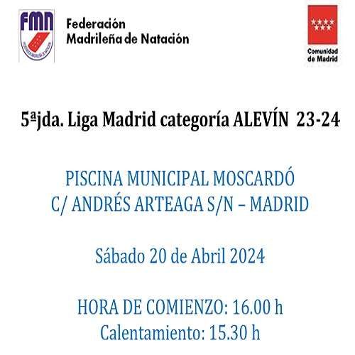 5ªjda._Liga_Madrid_categoría_Alevín-Cartel