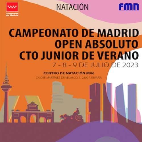 Open Absoluto & Cto Junior Verano C.Madrid 22-23-Cartel